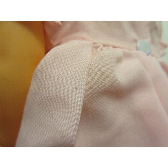 Vintage TM Toys Stella Doll Plastic Cute Cherry Blonde Big Eyes Pink Dress 17in - Picture 11 of 14